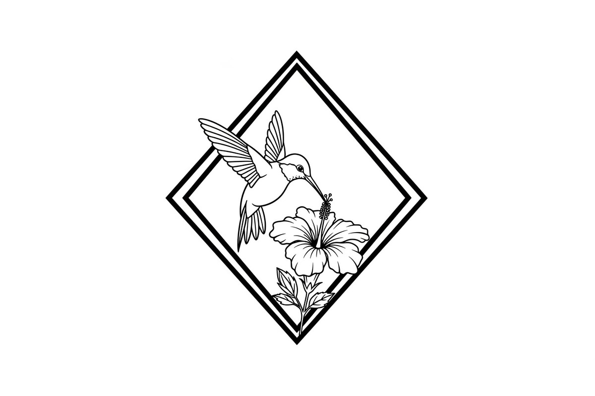 Hummingbird Flower Design Bundle, an Illustration by Designs_River (Photo 16 of 31)
