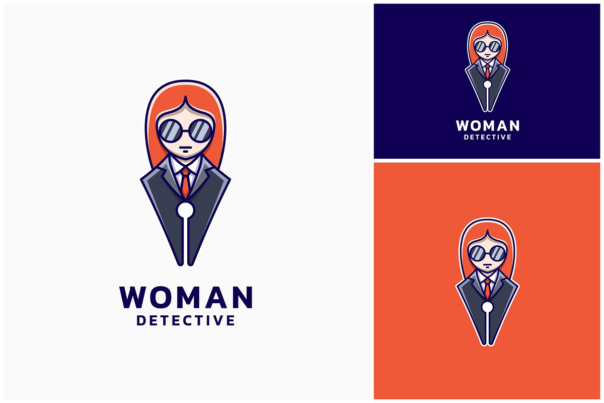 Woman Detective Journalist Logo, a Branding & Logo Template by ika trisiana