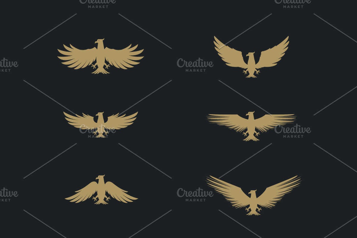 60 Vector Eagles + Bonus, an Object Graphic by Damien (Photo 8 of 11)