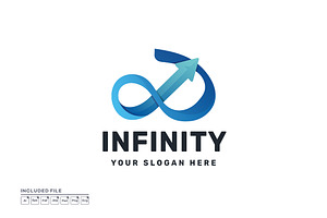 Arrow Infinity Business Vector Logo, a Branding & Logo Template by yuanesei