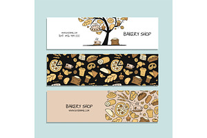 Banners Design, Idea For Bakery