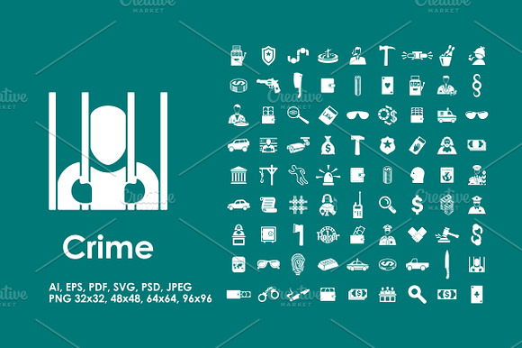 81 Crime Icons