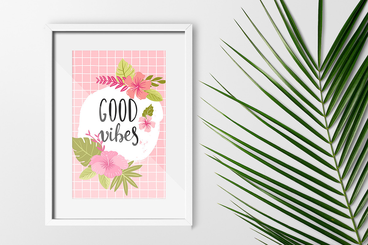 Summer Tropical clipart & patterns, an Illustration by Cozy pattern shop (Photo 4 of 6)
