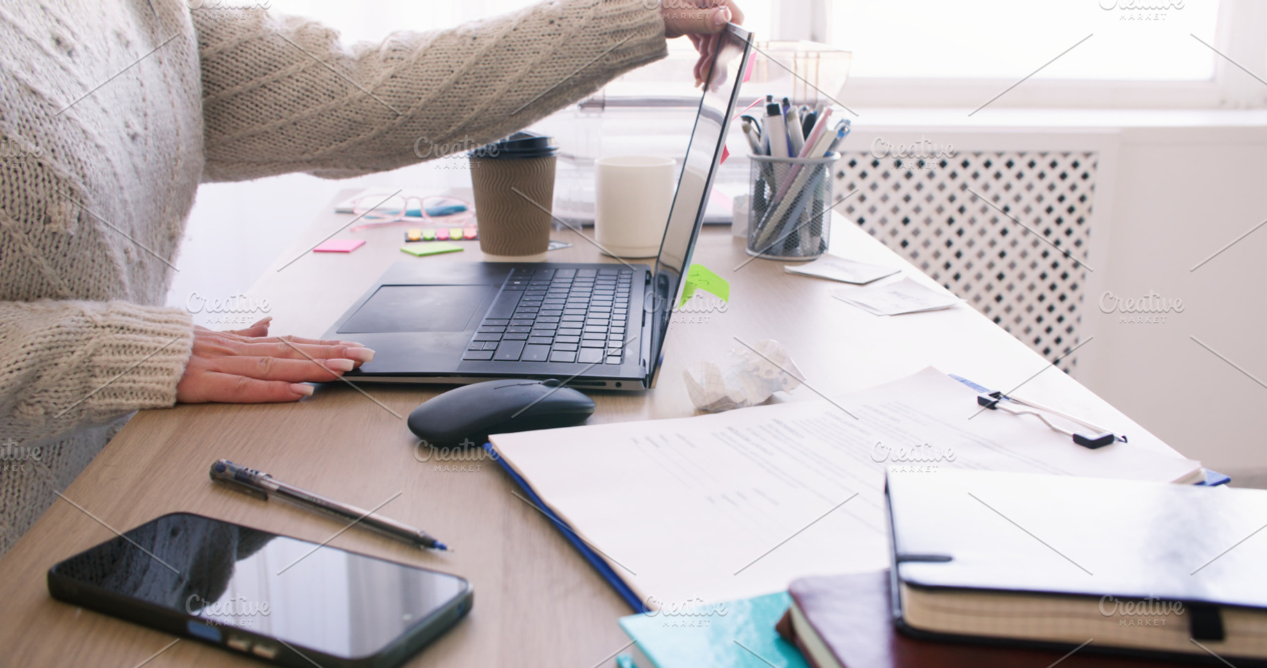 Laptop work freelance lifestyle manager office, a Person Photo by Photo Drive Studio