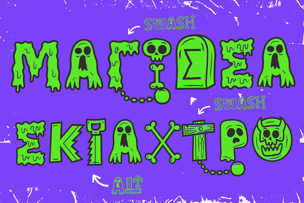 Ghostly Forest Greek, a Sans Serif Font by Rodrigo Typo (Photo 4 of 5)
