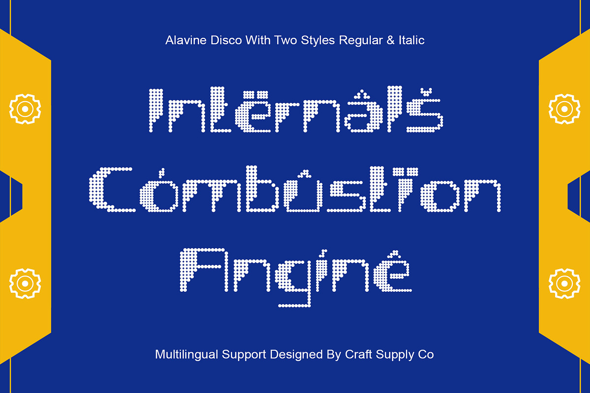 Alavine Disco, a Sans Serif Font by Craft Supply Co. (Photo 4 of 8)