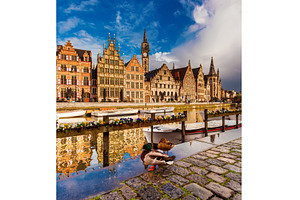 Ghent city historical center, an Architecture Photo by Nature and travel