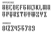 Mathuska – Experimental Gothic Font, a Blackletter Font by decographstud (Thumbnail 6 of 7)