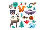 Magic animal world, geometric flat, an Animal Illustration by Oleg Beresnev (Thumbnail 4 of 5)