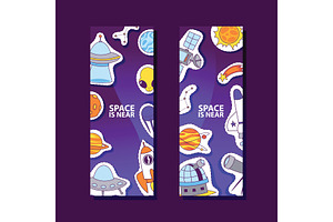 Space And Planets Stickers. Space Is