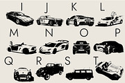 Cars Dingbats Font, a Symbol Font by Minimalartstudio (Thumbnail 2 of 8)