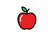 Apple Fruit Vector Icon Bundle, an Illustration by musafir_fashion (Thumbnail 10 of 49)