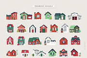 Christmas House Creator | svg png ai, a Seasonal Illustration by Olia (Thumbnail 5 of 28)