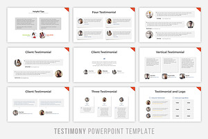 Testimony Slide Powerpoint Template