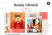 Beauty Life social media templates, a Social Media Template by Chanut is industries (Thumbnail 4 of 8)