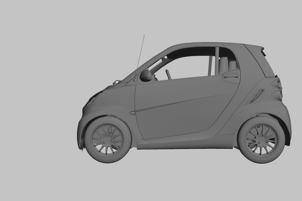 Smart ForTwo 2010, a Cars & Vehicle 3D Model by valtriiu (Photo 12 of 12)