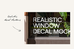 Storefront Window Decal Mockup