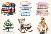 Watercolor Cozy Neutral Winter Clipa, an Illustration by Libby Wishes (Thumbnail 4 of 9)