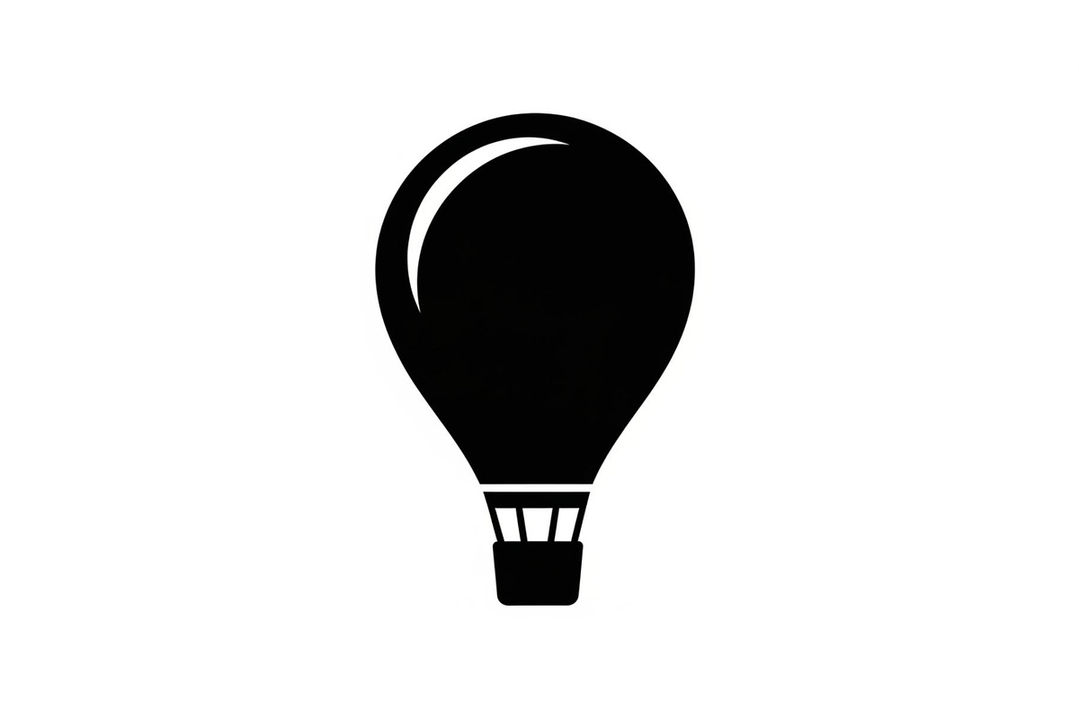 Hot Air Balloon Silhouette Bundle, an Illustration by Designer_Momina (Photo 43 of 51)
