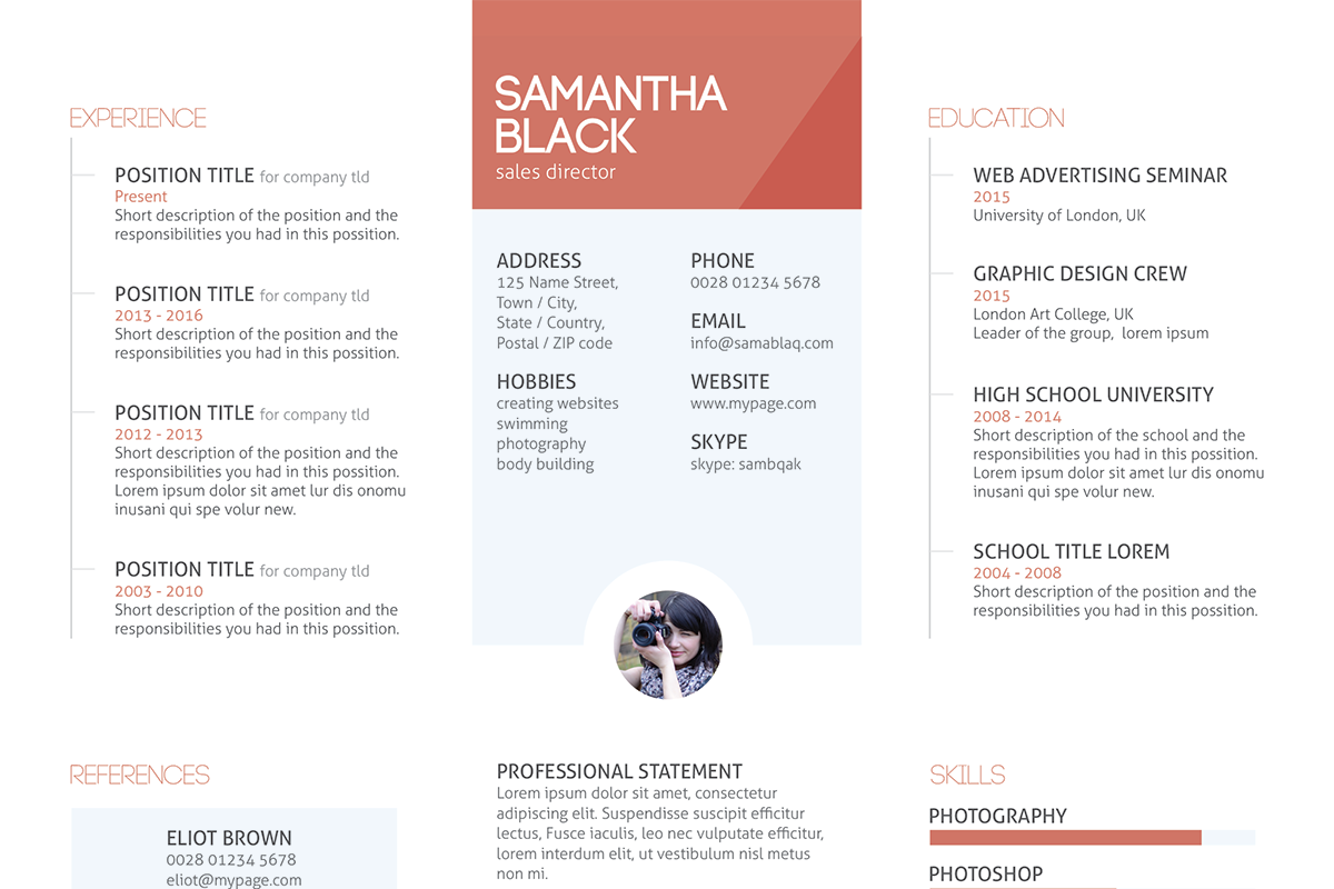 Resume template and cover letter, a Resume Template by Knofe (Photo 5 of 5)
