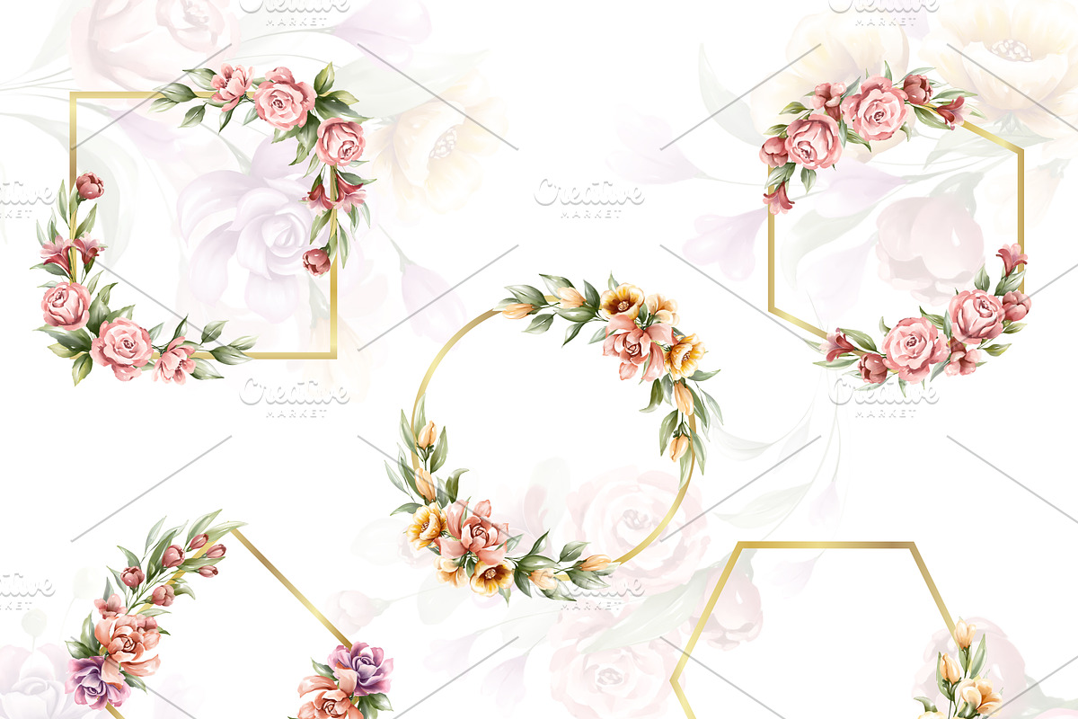 Colorful Florals with Alphabet set, an Object Graphic by Yorda Studio (Photo 6 of 15)