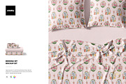 Bedding Set Mockup Set, an Apparel Mockup by creatsy5 (Thumbnail 1 of 8)