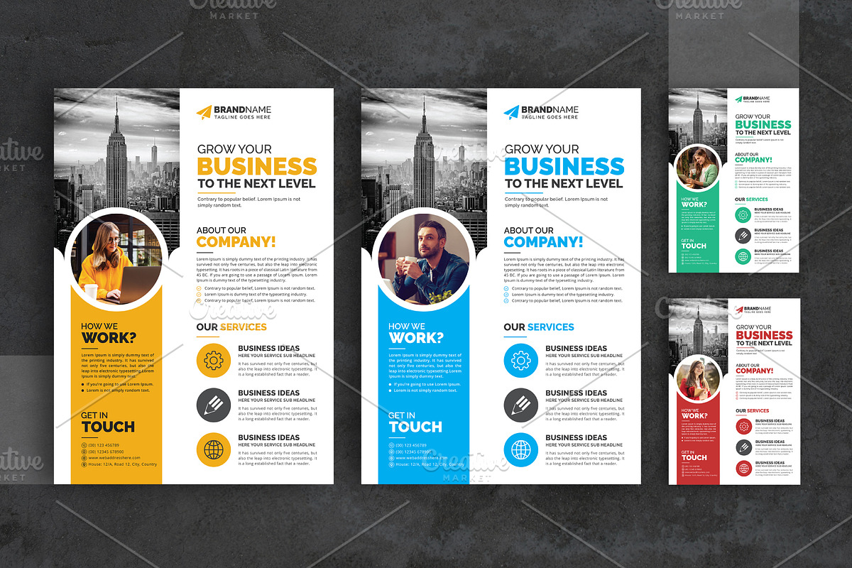 Corporate Business Flyer, a Flyer Template by GraphicsBurg (Photo 1 of 5)
