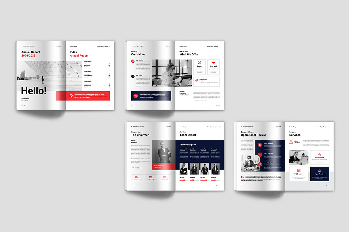 Annual Report Template, a Brochure Template by Spark_Creative (Photo 10 of 12)