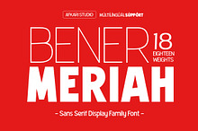 Bener Meriah - Sans Serif Family