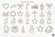 Christmas Lights PNG, a Seasonal Illustration by Markicha Art (Thumbnail 4 of 6)
