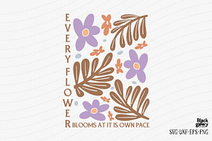 Boho Abstract Flower SVG Bundle