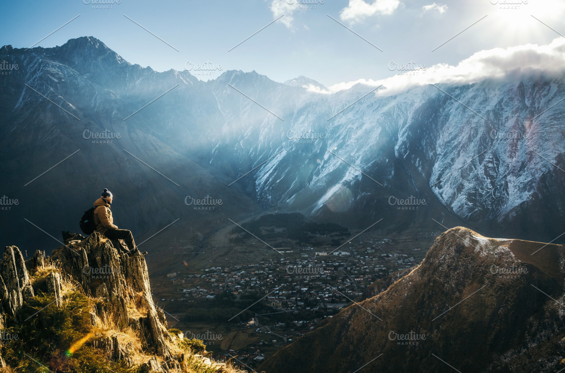 The view featuring tourist, edge, and looking, a Nature Photo by bortnikauphoto