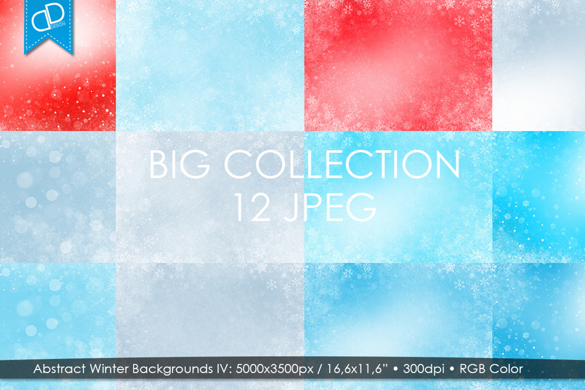 Abstract Winter Backgrounds IV, a Texture Graphic by cDDesign (Photo 1 of 7)
