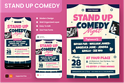 Stand Up Comedy Flyer Set, a Flyer Template by Annora Studio (Thumbnail 1 of 6)