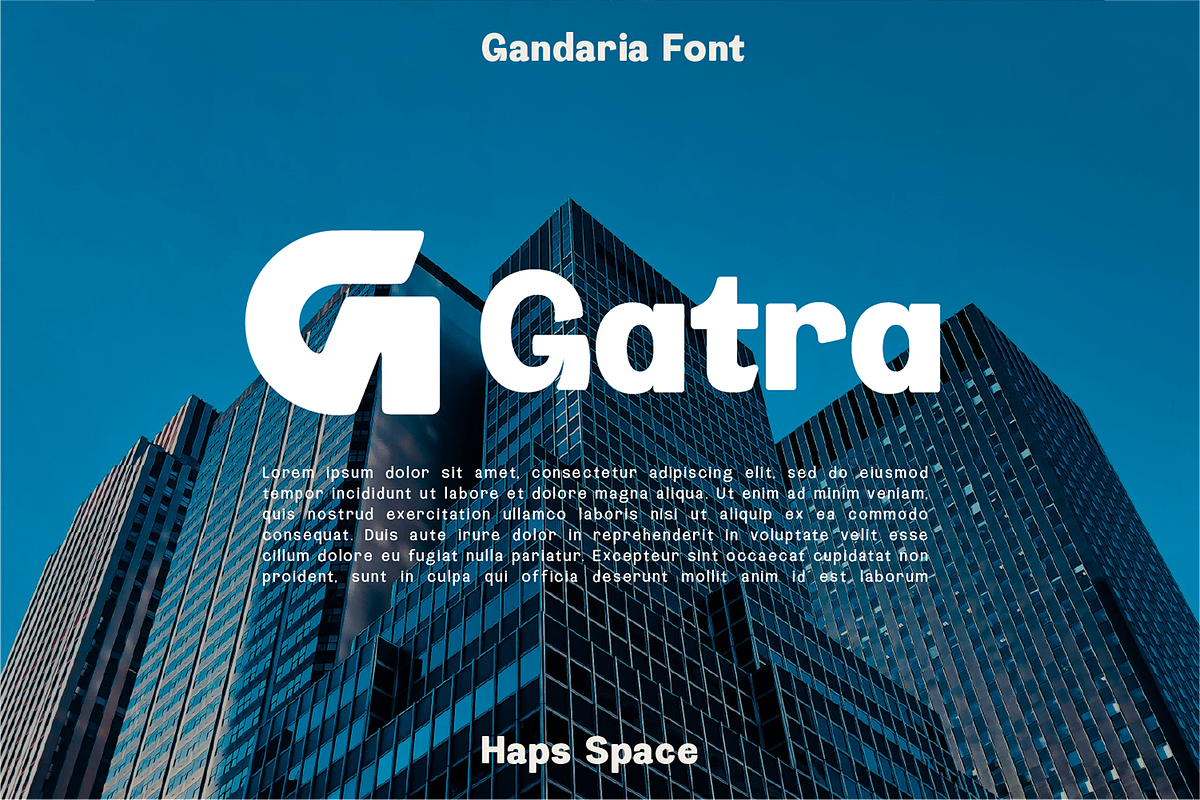 Gandaria Display Typeface, a Sans Serif Font by Haps Space (Photo 6 of 15)