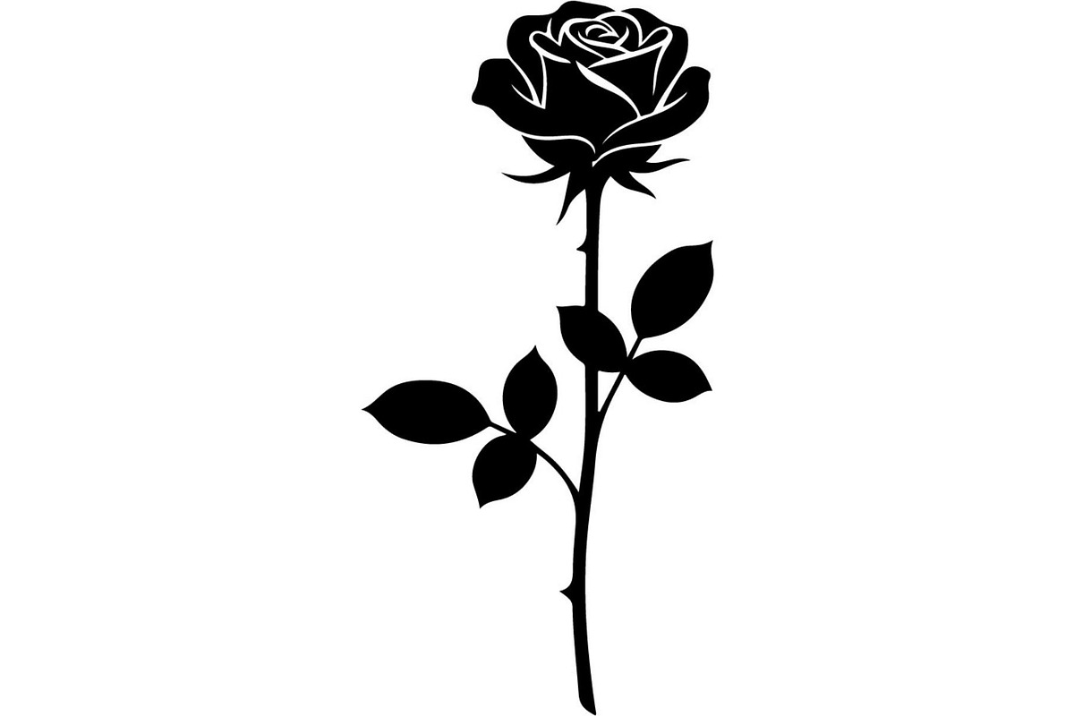 Rose Flower Silhouette Vector Bundle, an Illustration by Designer_Momina (Photo 7 of 21)