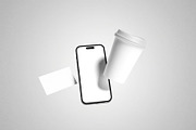 Floating Coffee Branding Mockup, a Packaging Mockup by zpackcreative (Thumbnail 1 of 3)