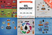 Oil Industry, a Technology Illustration by TAlex (Thumbnail 1 of 7)