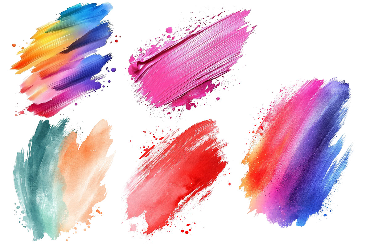 Watercolor Brushstroke Png, an Illustration by Designworld (Photo 4 of 5)