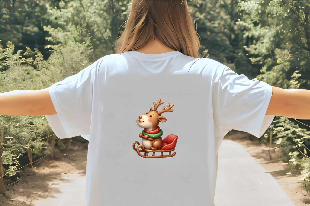Quirky Christmas Reindeer Clipart Bu, an Illustration by CrexoraLab (Photo 4 of 5)