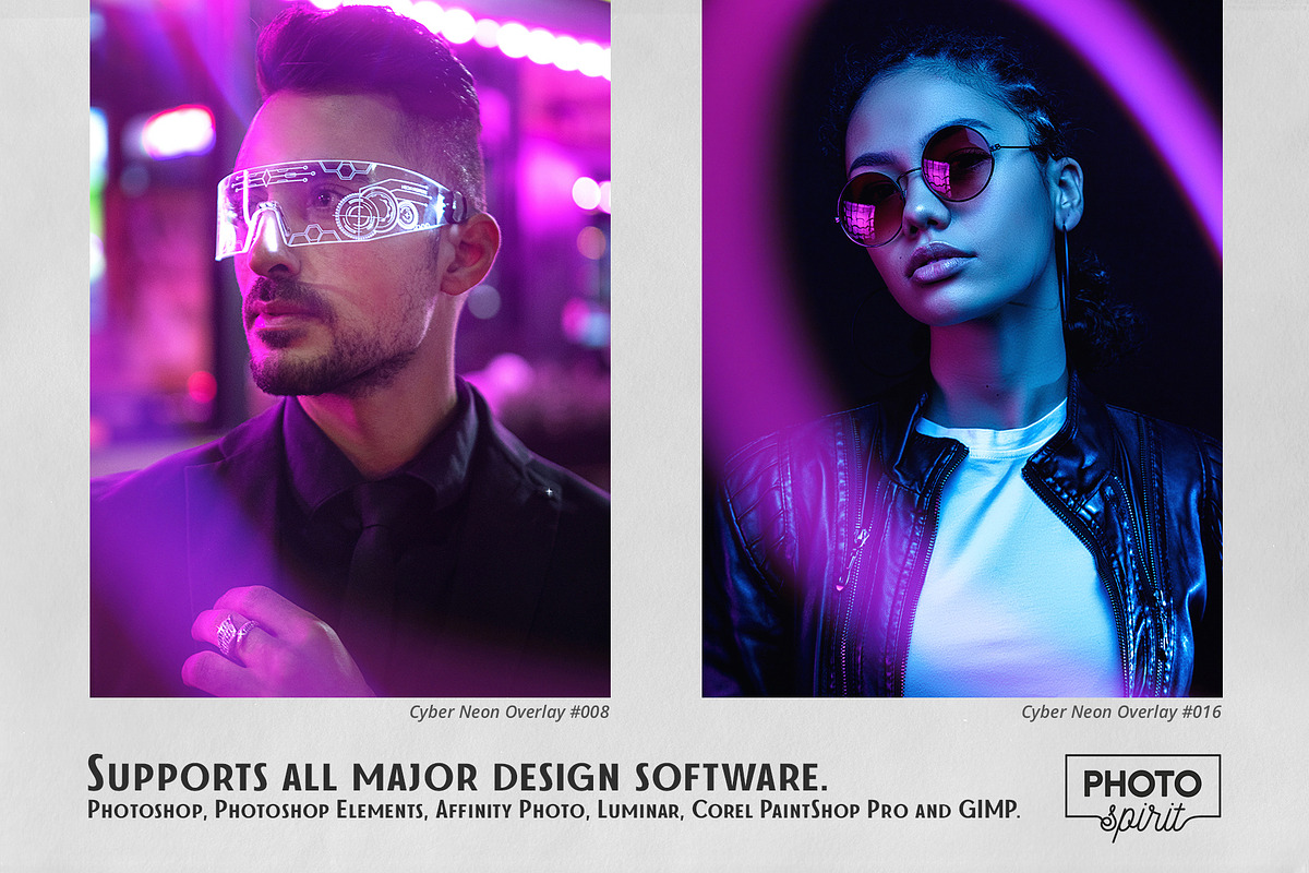 Cyber Neon Overlays, a Brushes & More by PhotoSpirit (Photo 5 of 9)