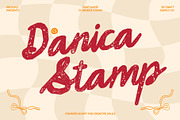 CS Danica Stamp, a Handwritten Font by Craft Supply Co. (Thumbnail 1 of 8)
