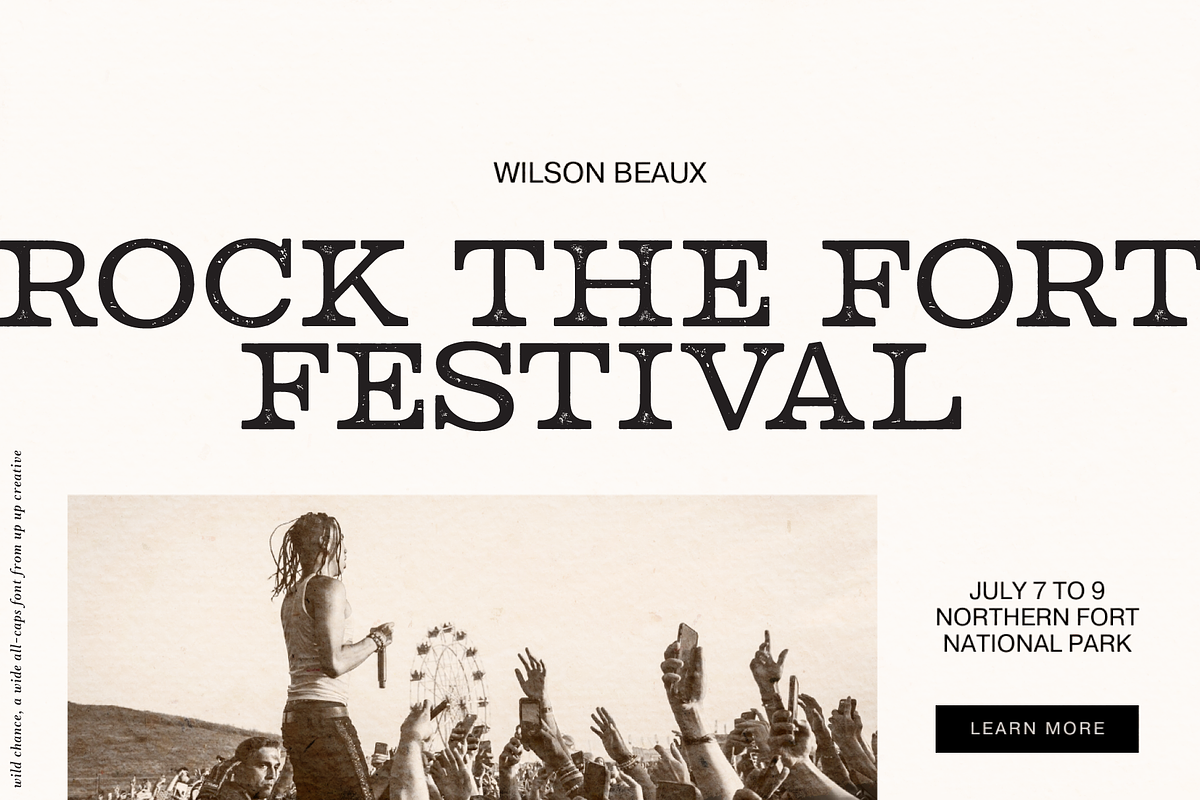 Wild Chance Complete 6-Font Family, a Serif Font by Up Up Creative (Photo 12 of 15)