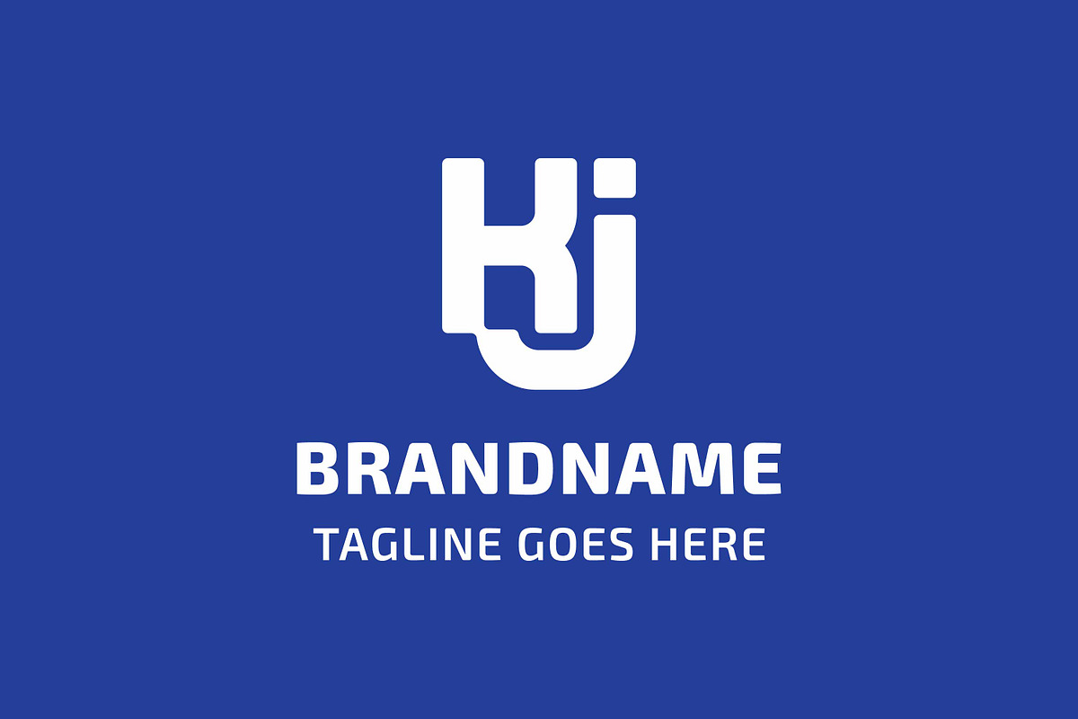 Letters KJ Monogram Connected Logo, a Branding & Logo Template by Pray Art Design Studio (Photo 2 of 2)