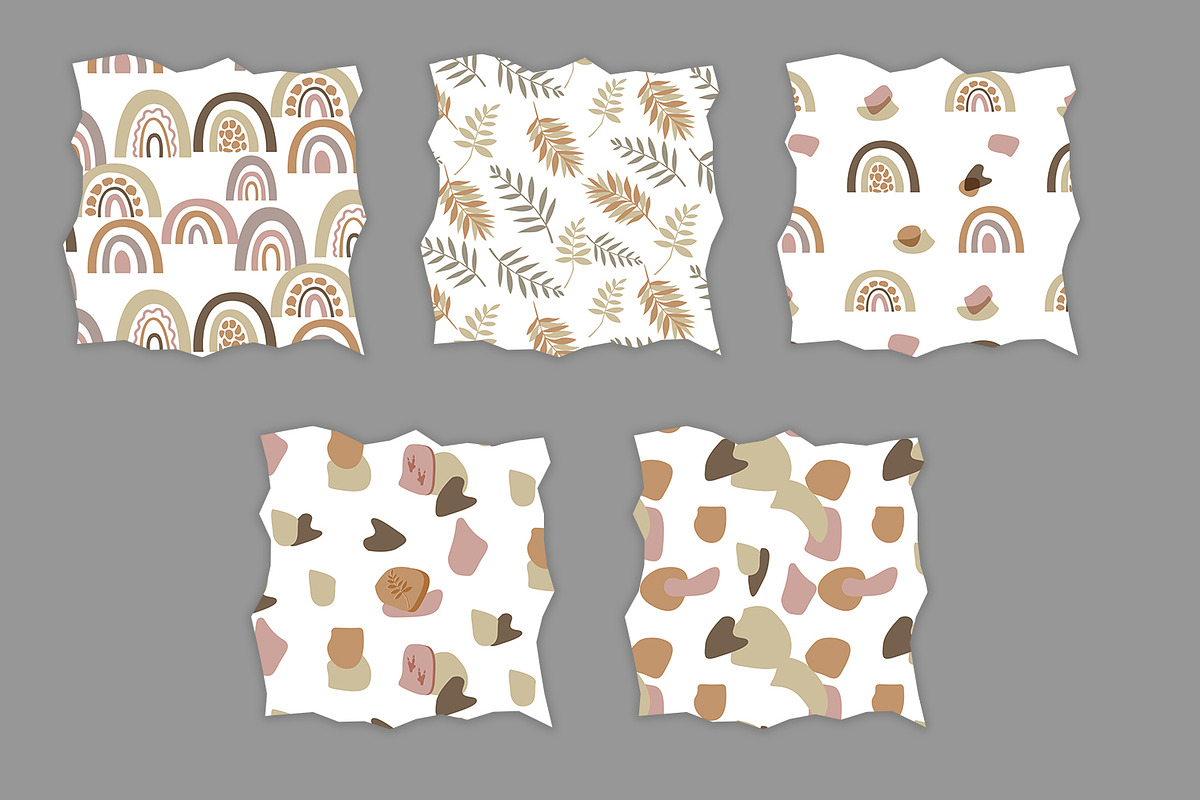 Boho dinosaurs pattern, a Pattern Graphic by SleptArt (Photo 9 of 10)