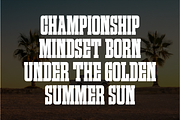 Summer Varsity - Condensed Slab, a Slab Serif Font by Pian45 Studio (Thumbnail 2 of 6)