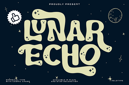 Lunar Echo - Cosmic Vibes Font