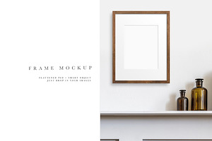 Frame Mockup #1930, Portrait Frame,, a Print Template by Kzara Visual Concepts