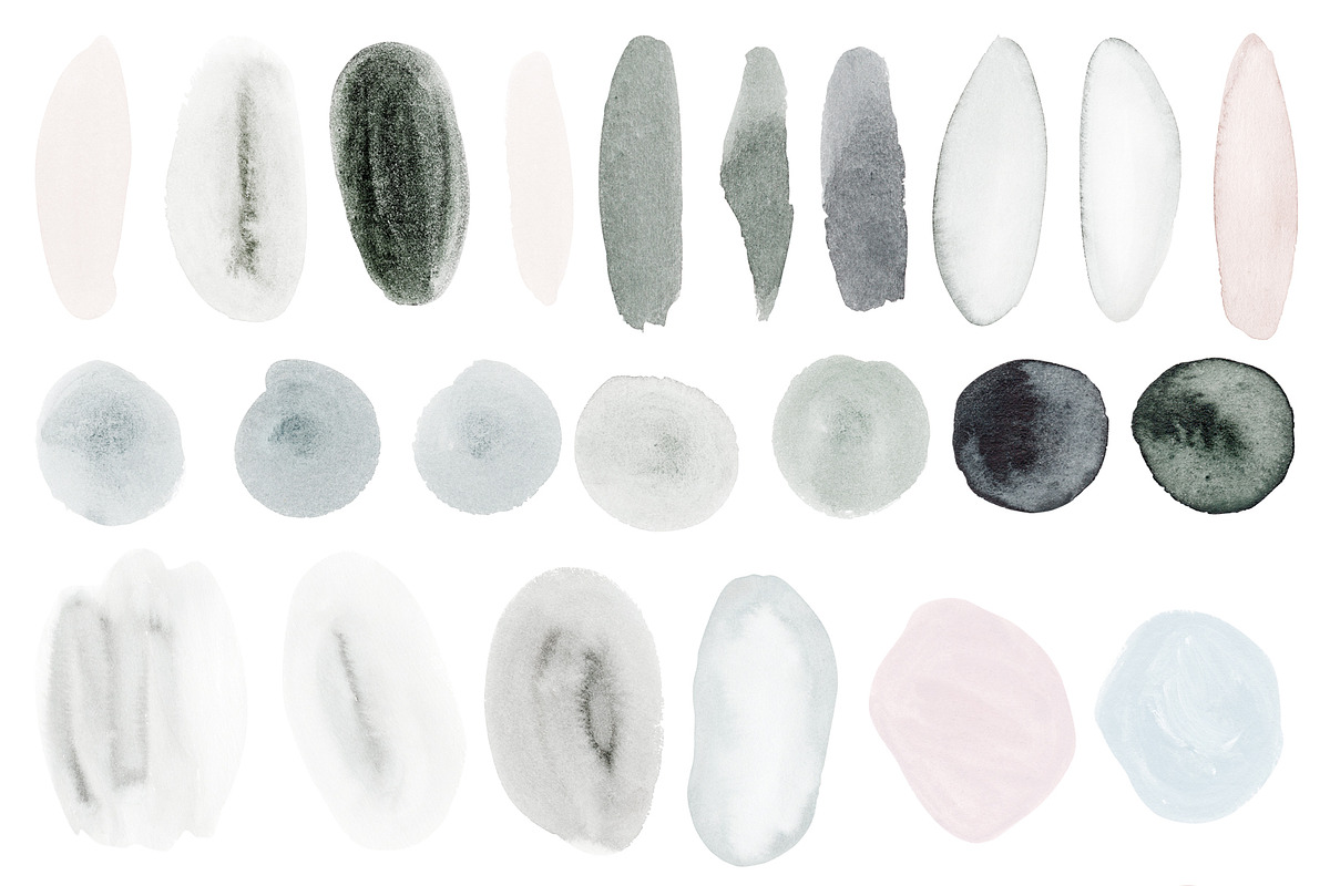 Abstract Watercolor Spots Set, a Texture Graphic by Karma (Photo 11 of 13)
