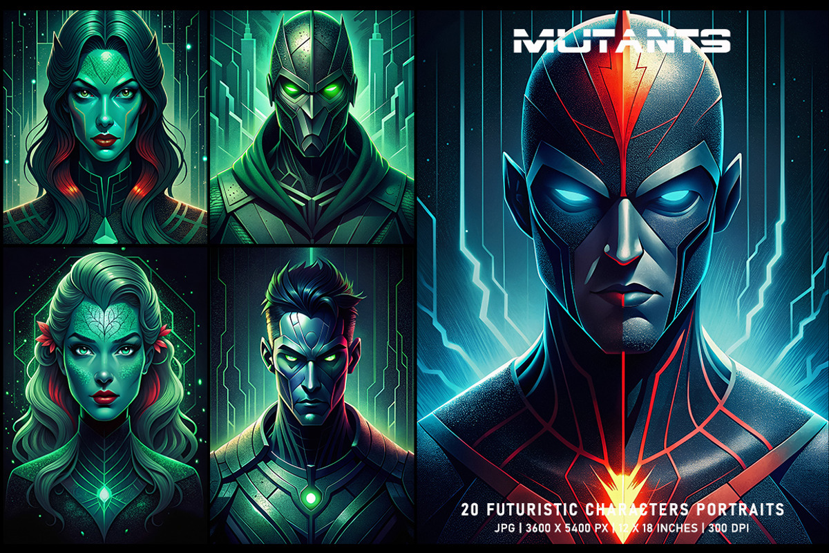 Mutants, a Decorative Illustration by Digital Art Creations (Photo 1 of 6)